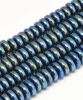 GREEN Electroplate Non-magnetic Synthetic Hematite, Heishi Beads, 6x2.5mm Electroplate Non-magnetic Synthetic Hematite, Heishi Beads, 6x2.5mm