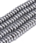 PLATINUM (HB7806-J) Electroplate Non-magnetic Synthetic Hematite, Heishi Beads, 6x2.5mm Electroplate Non-magnetic Synthetic Hematite, Heishi Beads, 6x2.5mm