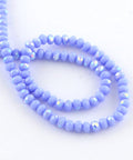 Electroplate Solid Color Glass Rondelle Beads, Half AB Color Plated, Lavender  4x3mm Electroplate Solid Color Glass Rondelle Beads, Half AB Color Plated, Lavender  4x3mm