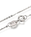 Electroplated 925 Sterling Silver Thin Chain, Platinum (40 CM) Electroplated 925 Sterling Silver Thin Chain, Platinum (40 CM)