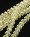 Electroplated Glass Beads Beige 4X3MM (BE4289) Glass beads Beige