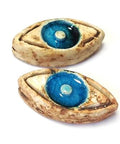 Enamel Ceramic Slider Evils Eye Stonewashed 24x12mm (Ø 1.7mm) (2 pieces) (GE2951) Enamel Ceramic Slider Evils Eye Stonewashed 24x12mm (Ø 1.7mm)