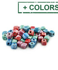 Enamel-Glazed Ceramic Slider Cube 6.5mm (Ø2.1mm) (6 PCS) Enamel-Glazed Ceramic Slider Cube 6.5mm (Ø2.1mm) (6 PCS)