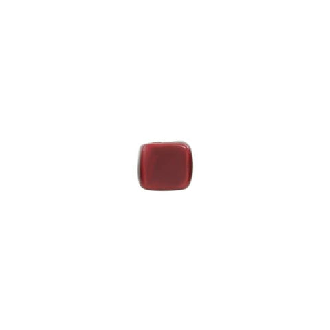 BORDEAUX (GC7352G) Enamel-Glazed Ceramic Slider Cube 6.5mm (Ø2.1mm) (6 PCS) Enamel-Glazed Ceramic Slider Cube 6.5mm (Ø2.1mm) (6 PCS)