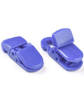 Environmental Opaque Solid Colour Plastic Baby Pacifier Holder Clip, Mauve Size: about 12.5mm long, 32mm wide Environmental Opaque Solid Colour Plastic Baby Pacifier Holder Clip, Mauve Size: about 12.5mm long, 32mm wide, 9mm thick, hole: 6.5x4.5mm