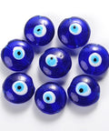 (EY3456) Glass Evil Eye Flat round (4 pcs) (EY3456) Glass Evil Eye Flat round (4 pcs)