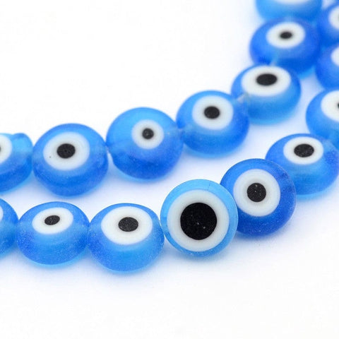 (EY4357-2) Lampwork glass Evil Eye 8mm (20 PCS) (EY4357-2) Lampwork glass Evil Eye 8mm (20 PCS)