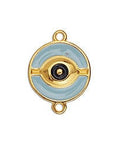 GQ5846B GOLD/TURQOUISE (GQ5846X) Eye 18mm with line pendant 24KT GOLD PLATED (2 PCS) (GQ5846X) Eye 18mm with line pendant 24KT GOLD PLATED (2 PCS)