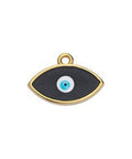 (GQE6804B) GOLD / BLACK (GQE6804X) 17 x 12mm Eye wireframe Vitraux pendant (1 PC) (GQE6804X) 17 x 12mm Eye wireframe Vitraux pendant (1 PC)