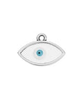 (GQE6804C) SILV.ANTIQUE WHITE (GQE6804X) 17 x 12mm Eye wireframe Vitraux pendant (1 PC) (GQE6804X) 17 x 12mm Eye wireframe Vitraux pendant (1 PC)