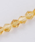 Faceted Bicone Glass Beads Strands, Gold, 3mm Faceted Bicone Glass Beads Strands, Gold, 3mm