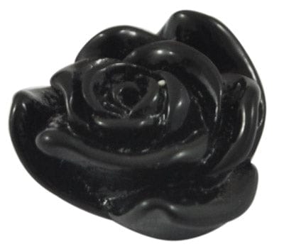(FL2057-1) BLACK (FL2057X)  Resin Carbochons flowers (20 PCS) (FL2057X)  Resin Carbochons flowers (20 PCS)