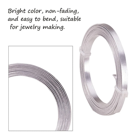 Flat Aluminium Craft & Jewellery wire Flat Aluminium Craft & Jewellery wire