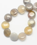 Flat Round Gemstone Natural Grey Agate Stone Beads Strands, 16MM (BG4730) Flat Round Gemstone Natural Grey Agate Stone Beads Strands, LightGrey Size: about 16mm in diameter, 5mm thick, hole: 1mm; about 25pcs/strand, 16.5"