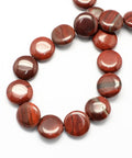 Flat Round Gemstone Natural Rainbow Stone Beads Strands, CoconutBrown  16MM (BG4740) Flat Round Gemstone Natural Rainbow Stone Beads Strands, CoconutBrown  Size: about 16mm in diameter, 5mm thick, hole: 1mm; about 25pcs/strand, 16.5"