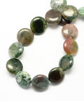 Flat Round Natural Indian Agate Stone Beads Strands, Dark Slate Grey, 16mm Flat Round Natural Indian Agate Stone Beads Strands, DarkSlateGray  Size: about 16mm in diameter, 5mm thick, hole: 1mm; about 25pcs/strand, 16.5"