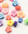 (FM7414-M) Handmade Polymer Clay Flower Plum Blossom Mixed 10mm (20 PCS) (FM7414-M) Handmade Polymer Clay Flower Plum Blossom Mixed 10mm (20 PCS)