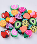 (FM7416-21) Handmade Polymer Clay Beads, Fruit, Mixed about 8~14mm (20 PCS) (FM7416-21) Handmade Polymer Clay Beads, Fruit, Mixed about 8~14mm (20 PCS)