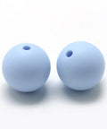 STEEL BLUE Food Grade Environmental Silicon Teething Beads, 12mm Food Grade Environmental Silicon Teething Beads, 12mm
