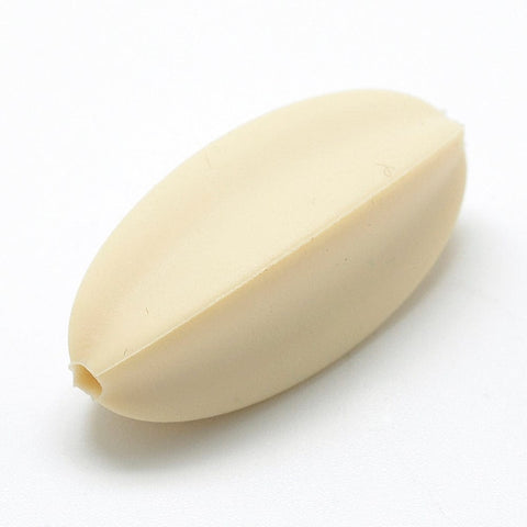 (BB7251-11) WHEAT Food Grade Environmental Silicone Chewing Beads For Teethers, 29mm Food Grade Environmental Silicone Chewing Beads For Teethers, 29mm