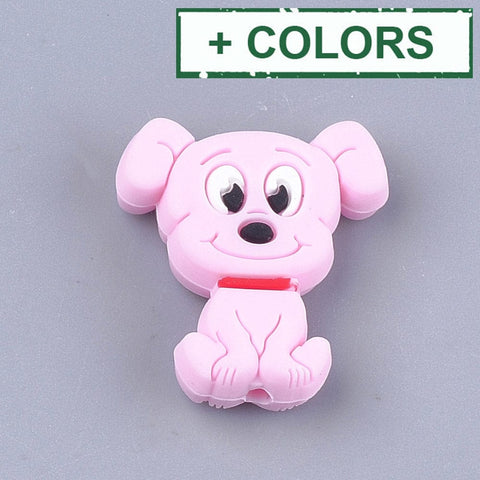 Food Grade Silicone Beads For Teethers, Beagle Dog/Koala 28mm Food Grade Silicone Beads For Teethers, Beagle Dog/Koala 28mm