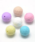 Food Grade Silicone Chewing Beads For Teethers, Faceted 15.5mm Food Grade Silicone Chewing Beads For Teethers, Faceted 15.5mm