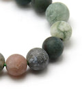 Frosted Natural Indian Agate Round Bead Strands Size: about 4mm in diameter, hole: 1mm; Frosted Natural Indian Agate Round Bead Strands Size: about 4mm in diameter, hole: 1mm; about 93~96pcs/strand