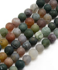 Frosted Natural Indian Agate Round Bead Strands Size: about 4mm in diameter, hole: 1mm; Frosted Natural Indian Agate Round Bead Strands Size: about 4mm in diameter, hole: 1mm; about 93~96pcs/strand