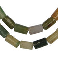 Gemstone Bead, Tube, Natural Indian Agate, Colorful 3x5mm Gemstone Bead, Tube, Natural Indian Agate, Colorful 3x5mm