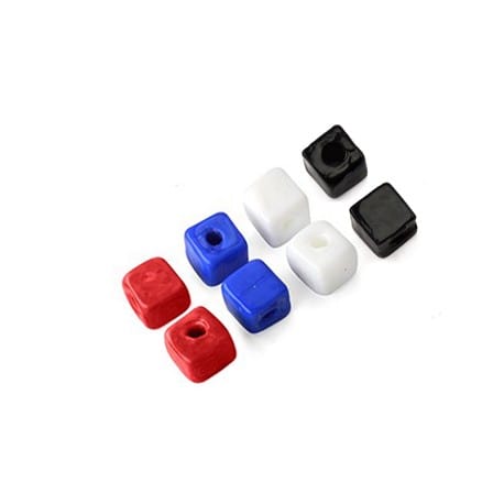 Glass Bead Cube 10mm, Hole 4mm Glass Bead Cube 10mm, Hole 4mm