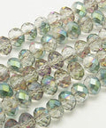 Glass Beads Green 4x3mm Glass Beads Green 4x3mm