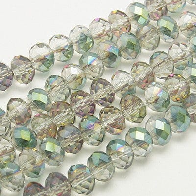 Glass Beads Green 4x3mm Glass Beads Green 4x3mm
