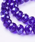Glass Beads, Pearl Luster Plated, Crystal Faceted Rondelle, 10x7mm Glass Beads, Pearl Luster Plated, Crystal Faceted Rondelle, 10x7mm