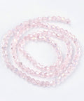 Glass Beads Strands, AB Color Plated, Faceted, Bicone, Misty Rose 4MM Glass Beads Strands, AB Color Plated, Faceted, Bicone, MistyRose 