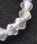 Glass Beads Strands, Clear, AB Color Plated The beads 4MM Glass Beads Strands, Clear, AB Color Plated The beads about 4mm in diameter, hole: 1mm, about 13"/strand, about 83pcs/strand