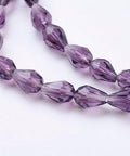INDIGO Glass Beads Strands, Faceted, 6x4mm Glass Beads Strands, Faceted, 6x4mm
