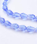 ROYAL BLUE Glass Beads Strands, Faceted, 6x4mm Glass Beads Strands, Faceted, 6x4mm