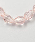 PINK Glass Beads Strands, Faceted, 6x4mm Glass Beads Strands, Faceted, 6x4mm