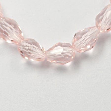 PINK Glass Beads Strands, Faceted, 6x4mm Glass Beads Strands, Faceted, 6x4mm