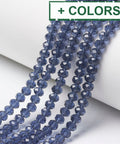 Glass Beads Strands, Faceted, Rondelle, 6x5mm Glass Beads Strands, Faceted, Rondelle, 6x5mm