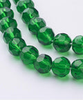 Glass Beads Strands, Faceted, Round, Green 8mm (1 STR) Glass Beads Strands, Faceted, Round, Green 8mm (1 STR)