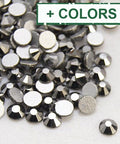 Glass Flat Back Rhinestone, Grade A, Back Plated, 3.8~4mm (5 GMS) Glass Flat Back Rhinestone, Grade A, Back Plated, 3.8~4mm (5 GMS)