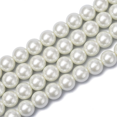 Glass Pearl Beads, Round, Dyed, 14mm Glass Pearl Beads, Round, Dyed, 14mm