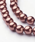 SLATE GRAY Glass Pearl Beads Strands, Pearlized, Round, 10mm Glass Pearl Beads Strands, Pearlized, Round, Black Size: about 10mm in diameter, hole: 1mm, about 85pcs/strand
