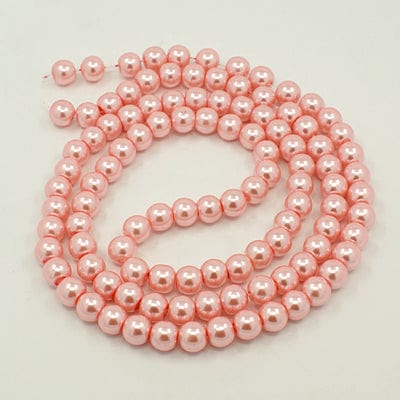 Glass pearls 6mm Lavender Glass pearls 6mm Lavender