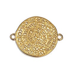 Good Quality Disc of Phaistos 20mm with 2 rings Good Quality Disc of Phaistos 20mm with 2 rings