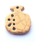 (GP5301B) Enamel-Crackled Ceramic Pomegranate 50x43mm (GP5301B) Enamel-Crackled Ceramic Pomegranate 50x43mm