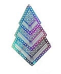 (GP5305) Stainless Steel Pendant Irregular 79x46mm Stainless Steel Pendant Irregular 79x46mm