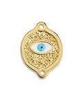 (GQ6187A) Ethnic with eye with 2 eyes 24K GOLD PLATED 20X15MM (2 PCS) (GQ6187A) Ethnic with eye with 2 eyes 24K GOLD PLATED 20X15MM (2 PCS)