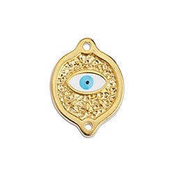 (GQ6187A) Ethnic with eye with 2 eyes 24K GOLD PLATED 20X15MM (2 PCS) (GQ6187A) Ethnic with eye with 2 eyes 24K GOLD PLATED 20X15MM (2 PCS)